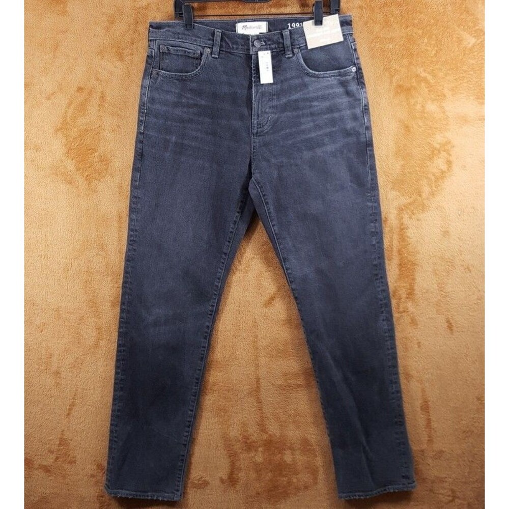 Madewell Men's Straight Jeans in Dark Gray